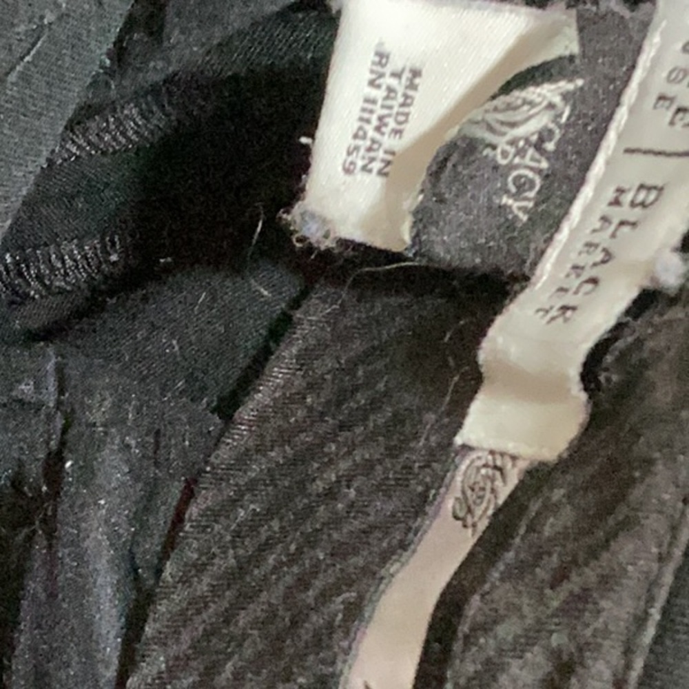 Black white women’s contemporary pants, black and color straight leg